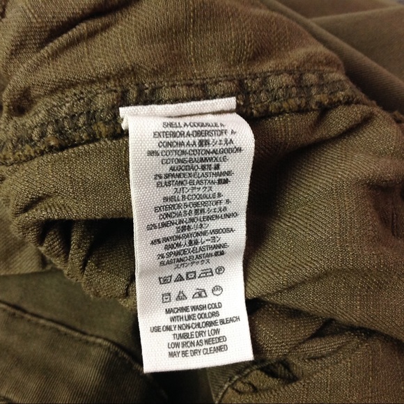 Free People Denim Fringed Military Peplum Jacket - Picture 5 of 7